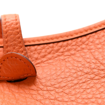 Hermes Taurillon Clemence Evelyne TPM Orange 7 of 10