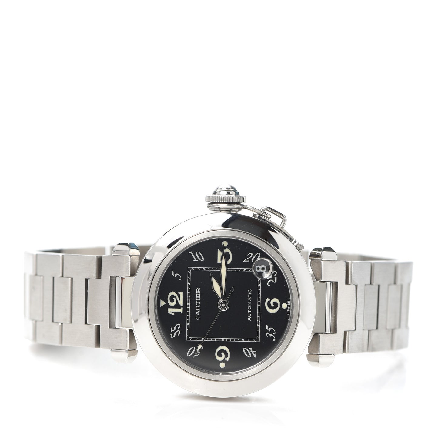 Stainless Steel 35mm Pasha C Automatic Watch Black