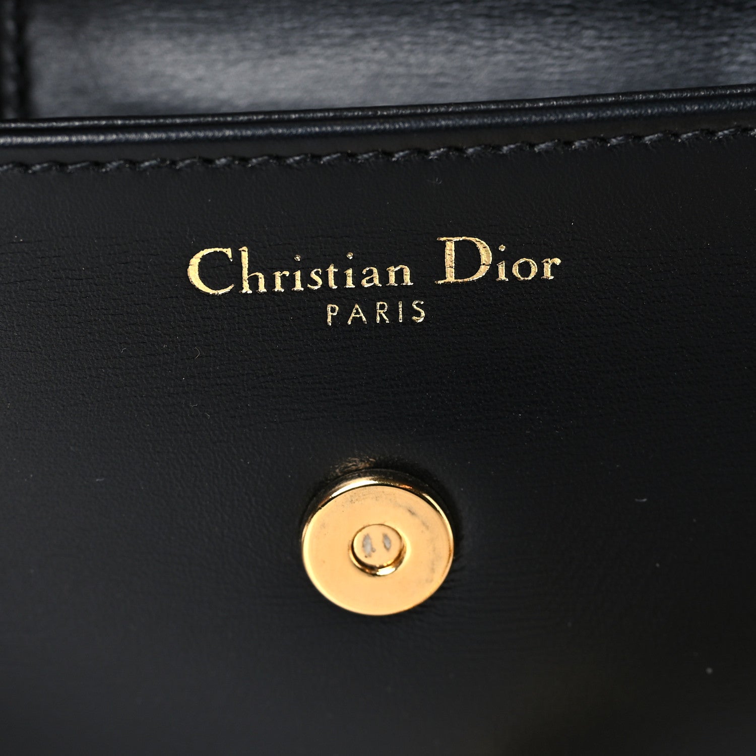 Christian Dior Smooth Calfskin Medium Diordouble Chain Bag Black 5 of 8