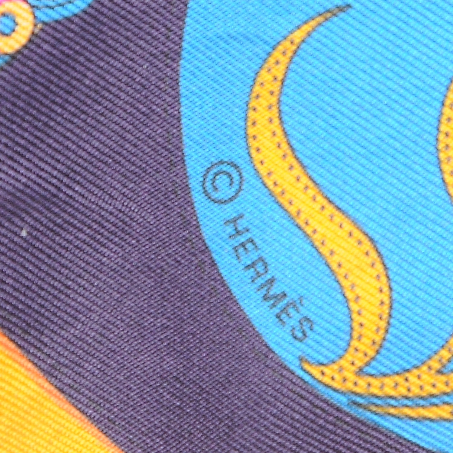 Hermes Silk Festival des Amazones Twilly Vert Bleu Soleil 3 of 5