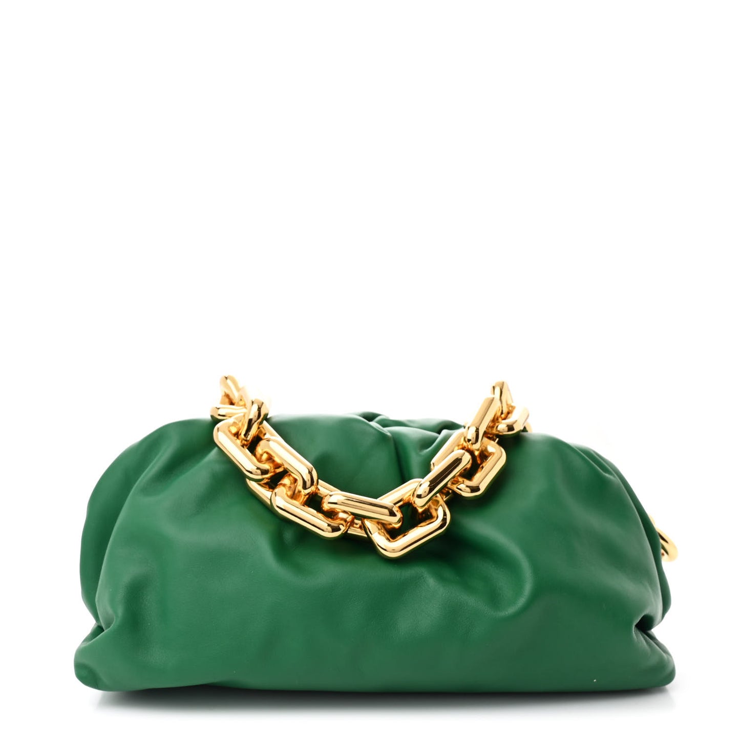 Calfskin The Pouch Chain Racing Green