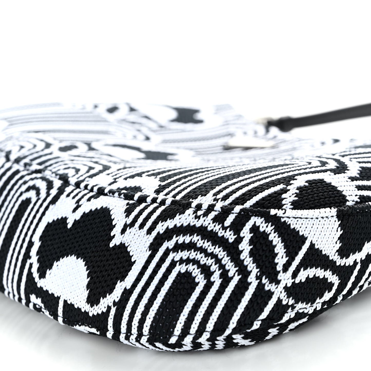 Maglia Jacquard Cleo Shoulder Bag Black White