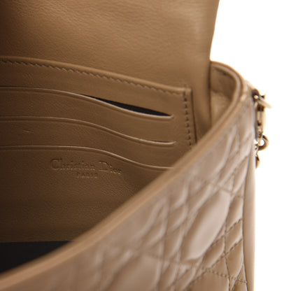 Christian Dior Patent Cannage New Lock Pouch Beige 6 of 11