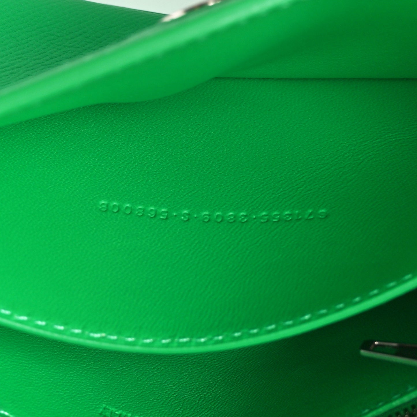 Grained Calfskin XS Downtown Shoulder Bag Vivid Green