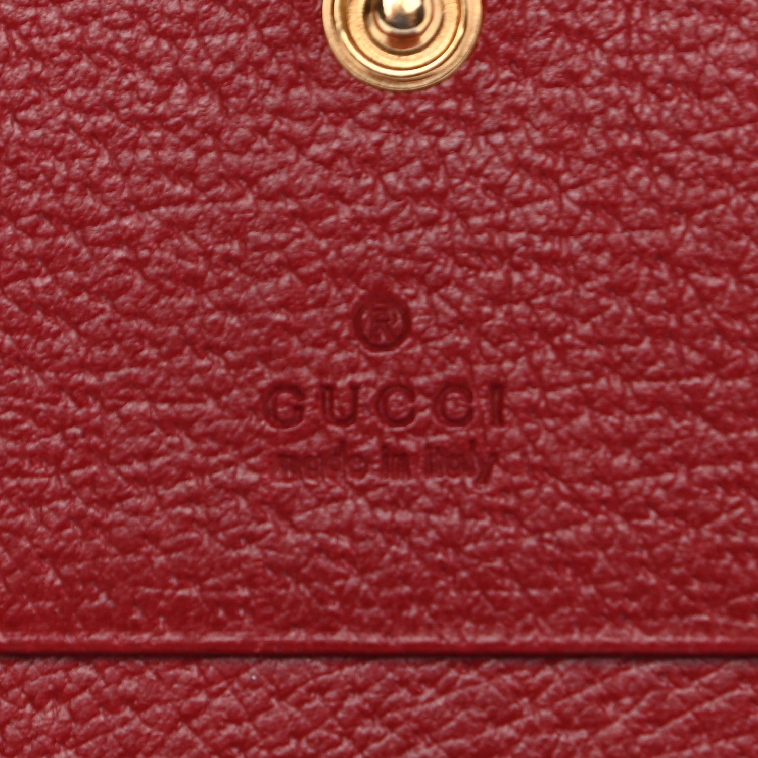 Gucci GG Supreme Monogram Tian Card Case Beige Multicolor Red 6 of 9