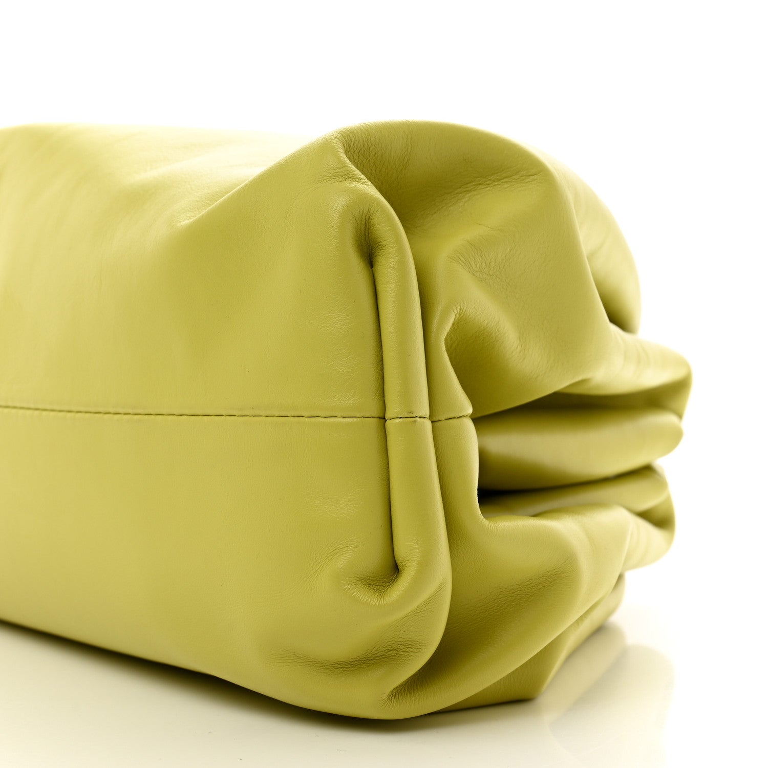 Bottega Veneta Smooth Butter Calf The Pouch Oversized Clutch Kiwi 10 of 10