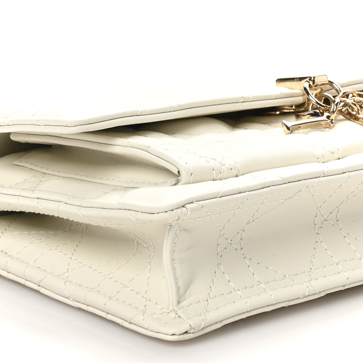 Christian Dior Lambskin Cannage Chain My Dior Daily Chain Pouch Latte 8 of 10