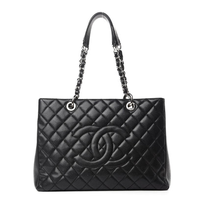 Chanel Caviar Quilted Grand Shopping Tote GST Black 1 of 12