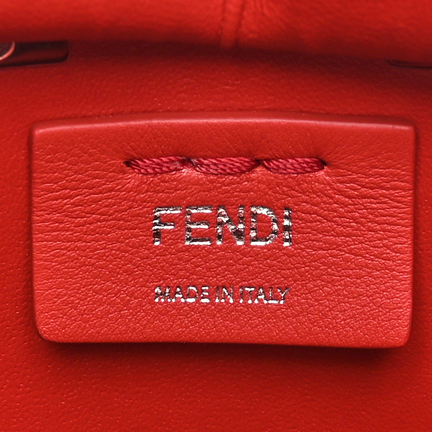 Fendi Vitello Dolce Plexiglass Flowerland Studded Mini 3Jours Tote Bloody Mary Multicolor 6 of 11