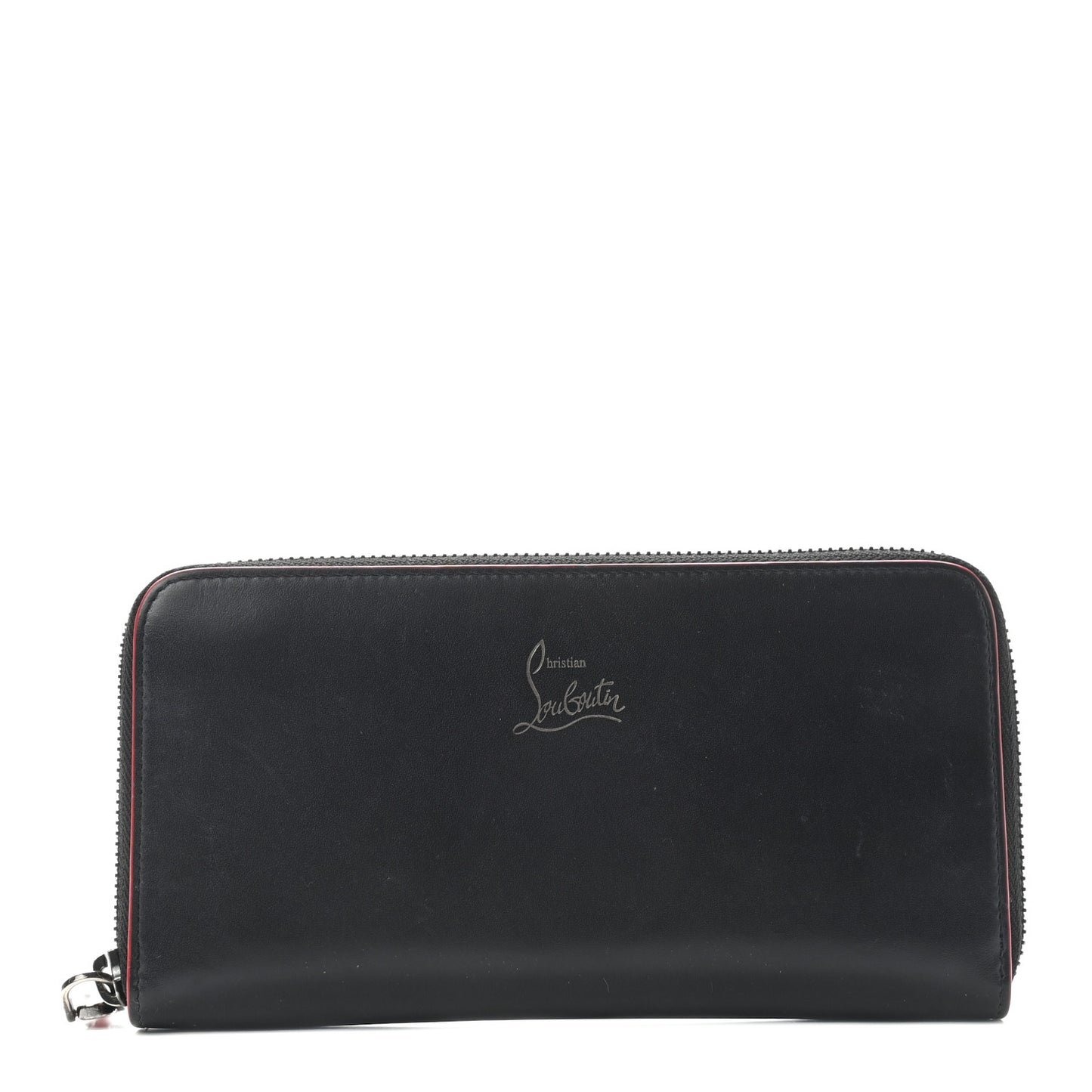 Calfskin Panettone Zip Around Wallet Black