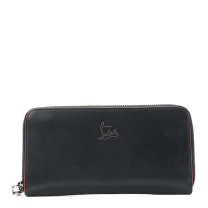Christian Louboutin Calfskin Panettone Zip Around Wallet Black 1 of 6