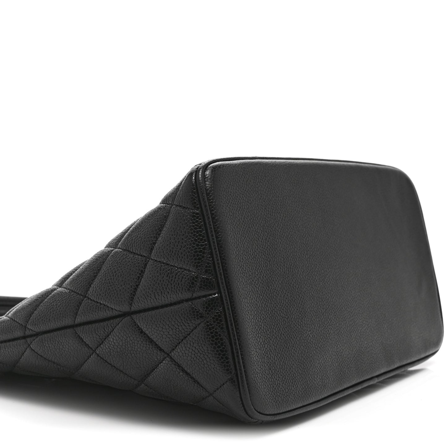 Caviar Quilted Medallion Tote Black