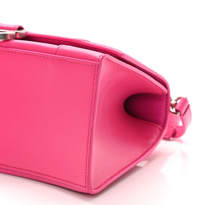 Balenciaga Shiny Box Calfskin Small Hourglass Top Handle Bag Acid Fuchsia 10 of 10