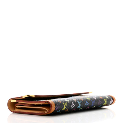 Louis Vuitton Monogram Multicolor Porte Tresor International Wallet Black 4 of 10