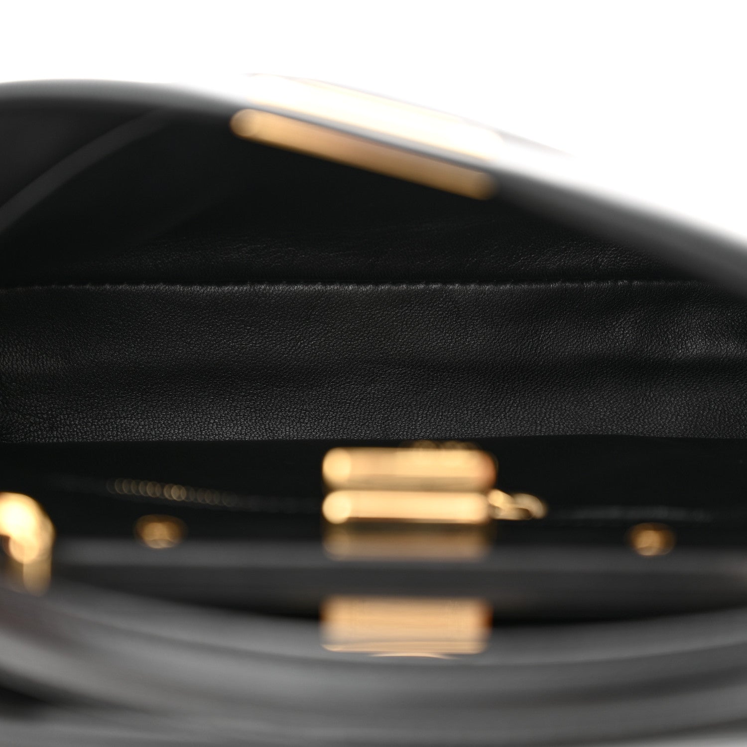 Fendi Nappa Mini Peekaboo Iconic Satchel Black 6 of 12