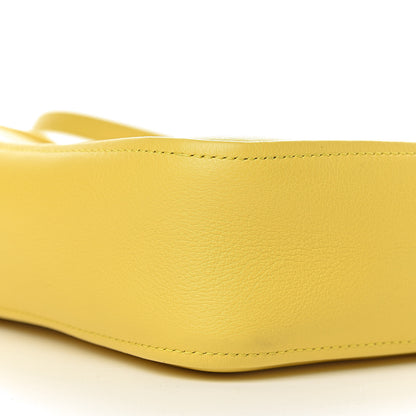Balenciaga Shiny Day Calfskin Logo XS Triangle Duffle Jaune Black 8 of 10