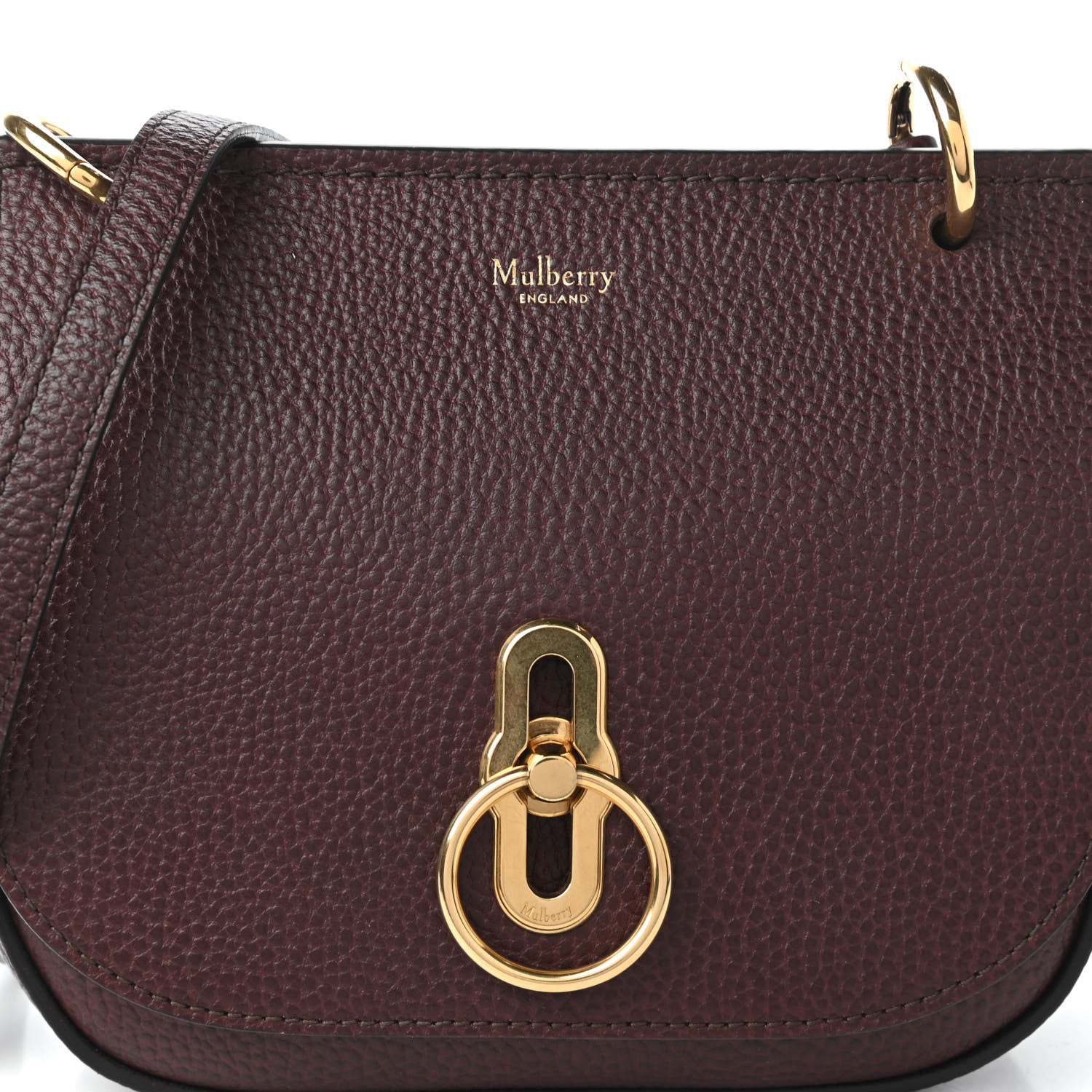 Mulberry Small Classic Grain Amberley Satchel Oxblood 9 of 9