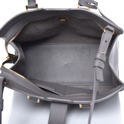 Saint Laurent Smooth Calfskin Small Cabas Monogram Fog 5 of 6
