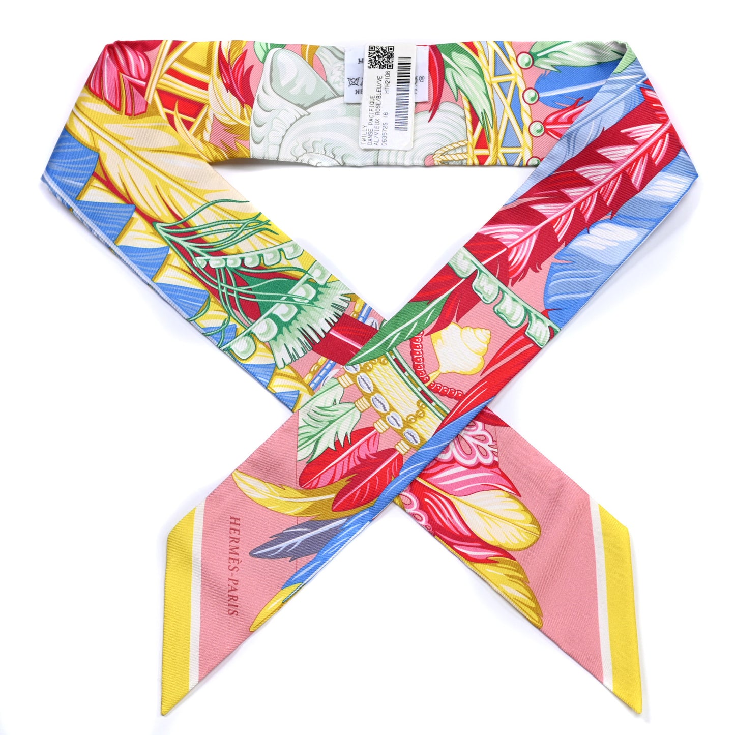 Silk La Danse Pacifique Twilly Vieux Rose Bleu Vert