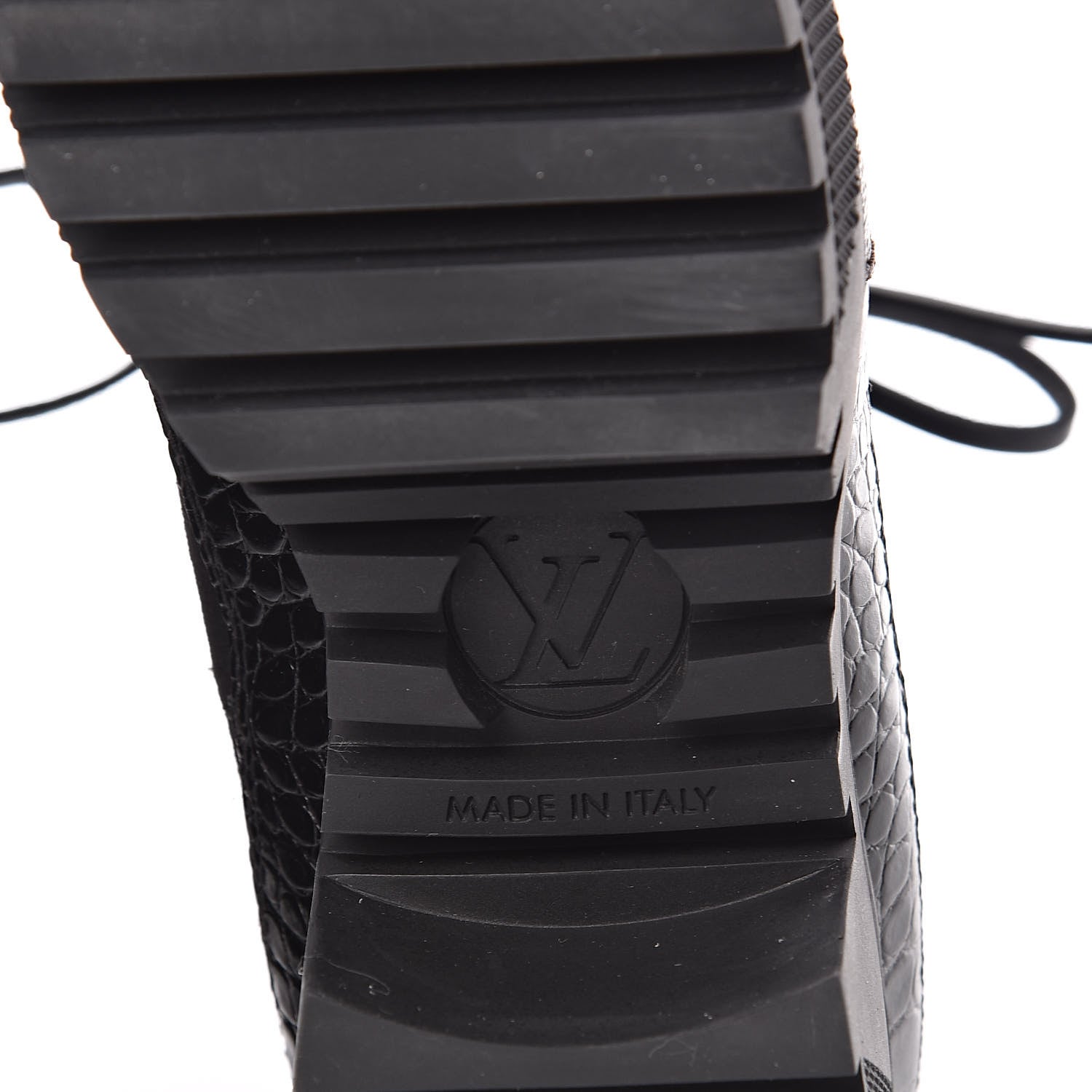 Louis Vuitton Suede Calfskin Monogram Laureate Platform Desert Boots 36 Black 6 of 7
