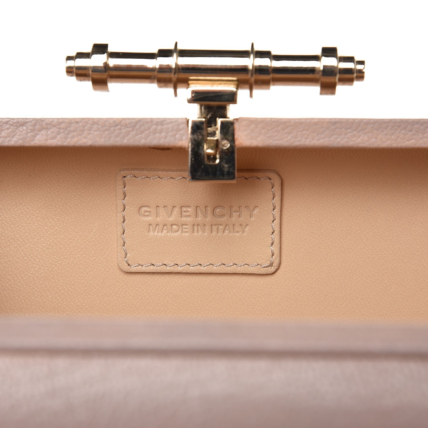 Givenchy Sugar Goatskin Obsedia Minaudiere Clutch Nude Pink 6 of 11