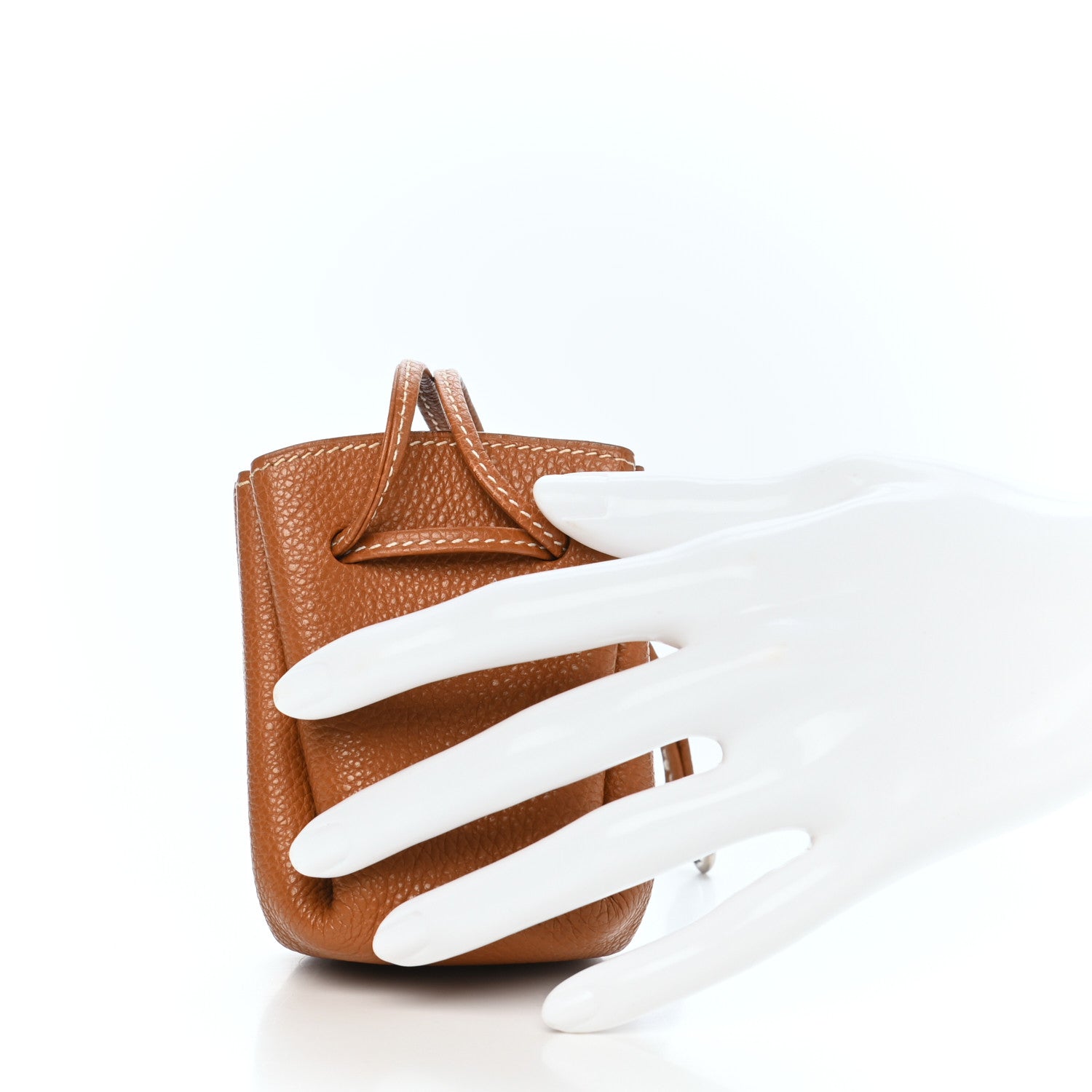 Hermes Taurillon Clemence Vespa Pouch Gold 2 of 6