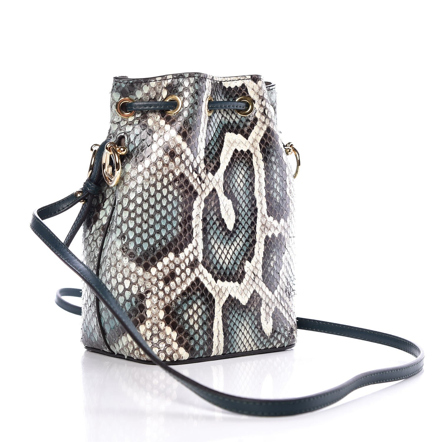 Fendi Python F is Small Mon Tresor Bucket Bag Amazzonia 3 of 7