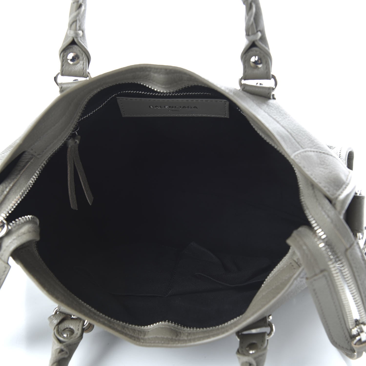 Balenciaga Chevre Silver Metallic Edge Hardware City Gris Taupe 6 of 11