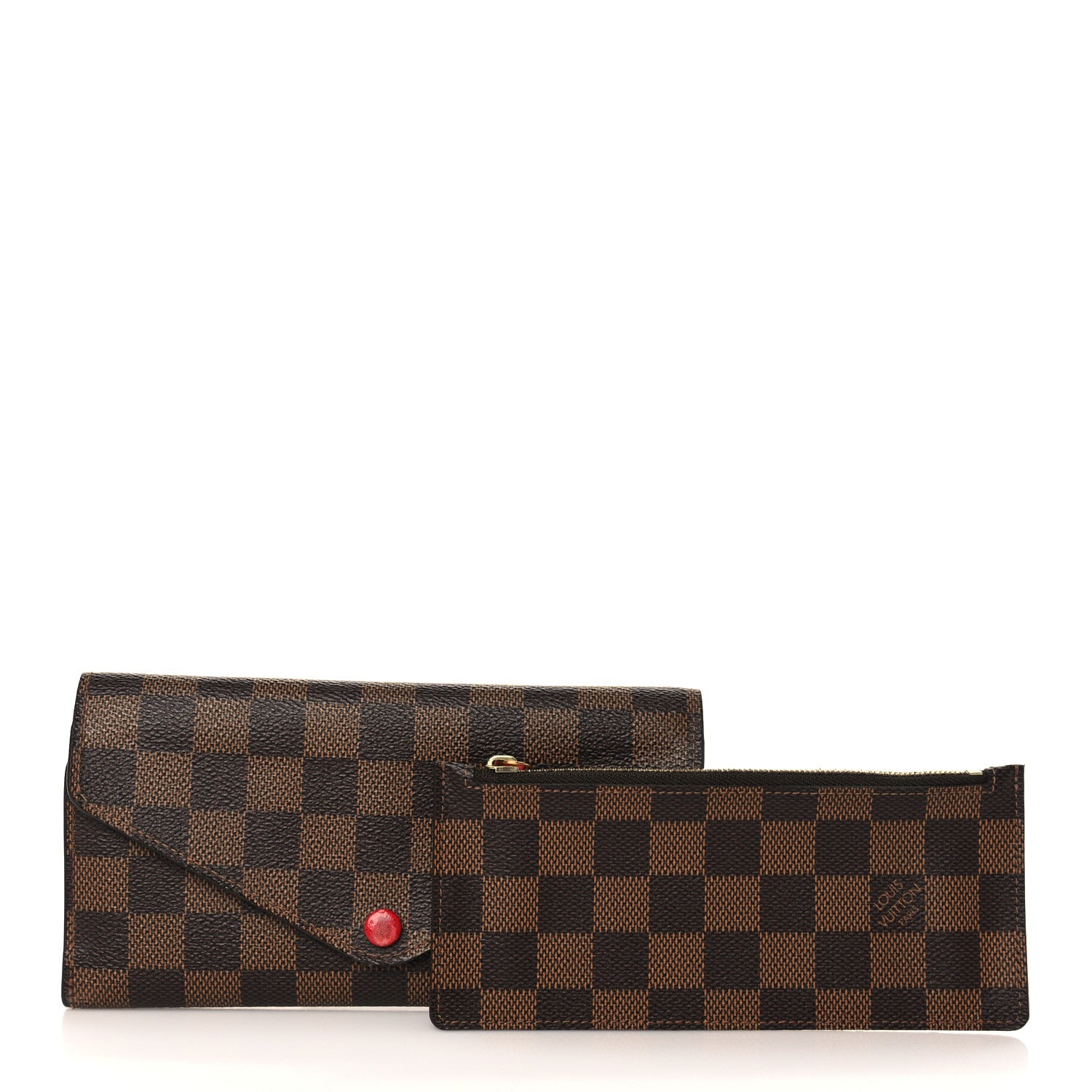 Louis Vuitton Damier Ebene Josephine Wallet Red 1 of 9