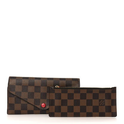 Louis Vuitton Damier Ebene Josephine Wallet Red 1 of 9