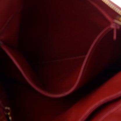 Chanel Lambskin Quilted Shoulder Bag Red 20 of 26