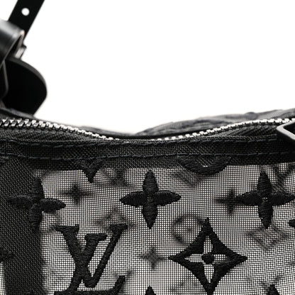 Louis Vuitton Monogram See Through Keepall Bandouliere 50 Black 10 of 11