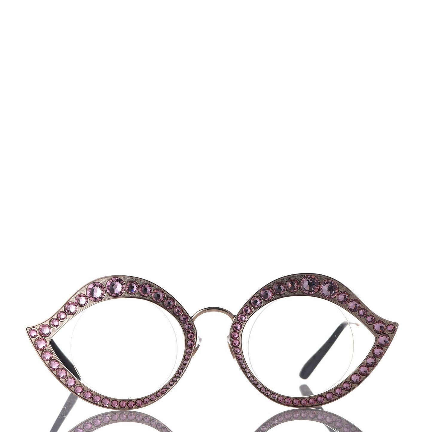 Metal Crystal Cat Eye Sunglasses GG0046S Light Pink