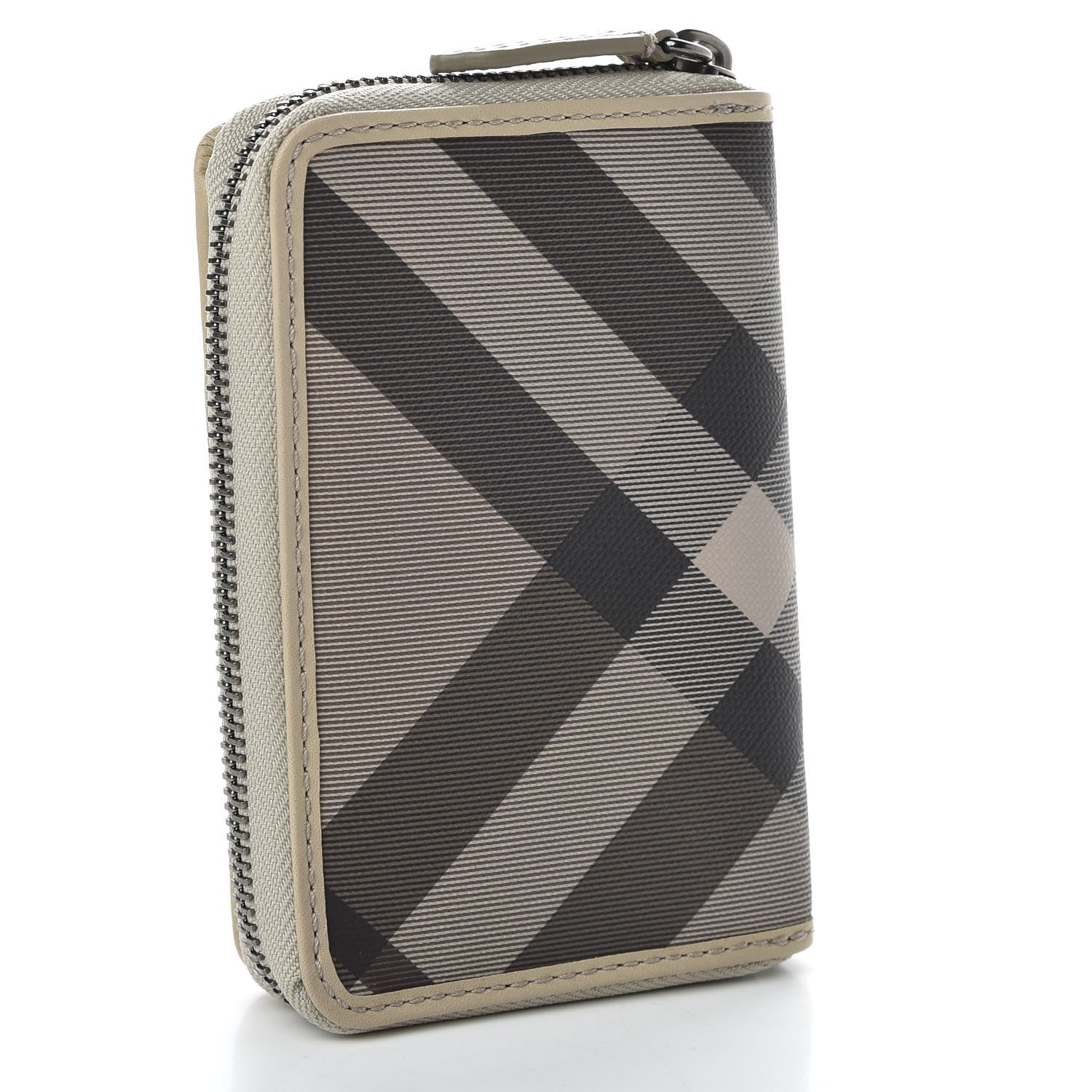 Burberry Smoked Check Compact Wallet Trench 3 of 8