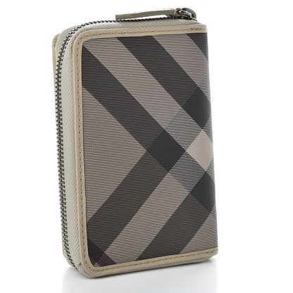 Burberry Smoked Check Compact Wallet Trench 3 of 8
