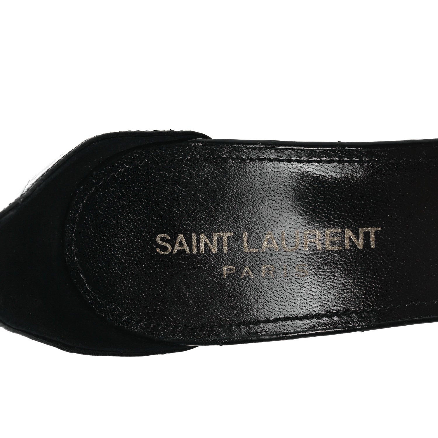 Saint Laurent Anguilla LouLou 105 Buckle Sandals 38 Black 7 of 8