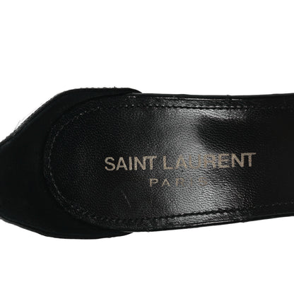 Saint Laurent Anguilla LouLou 105 Buckle Sandals 38 Black 7 of 8