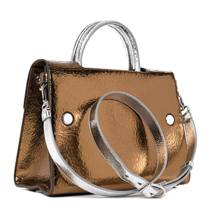 Christian Dior Metallic Calfskin Medium Diorever Flap Bronze 3 of 13