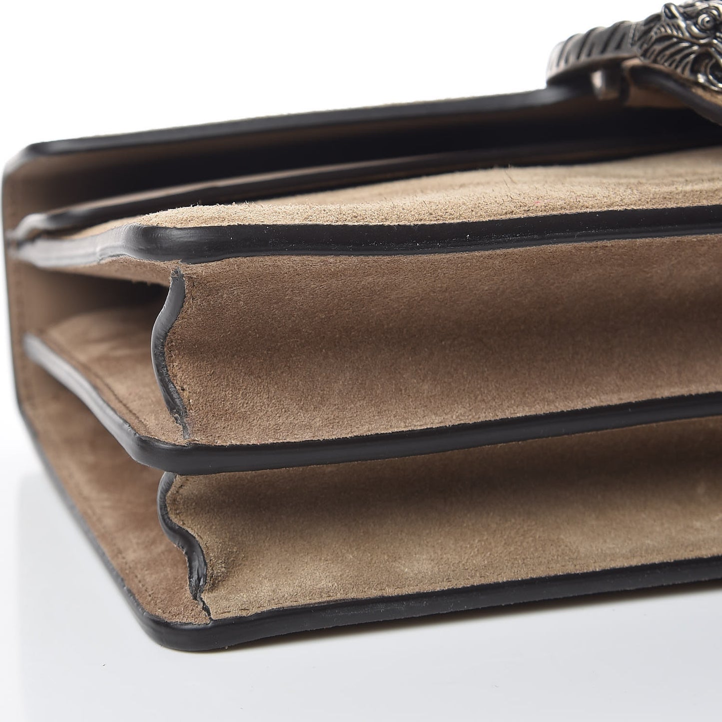 Suede Small Dionysus Shoulder Bag Taupe