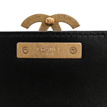 Chanel Lambskin Quilted CC Chic Flap Card Holder Black Gold 6 of 10