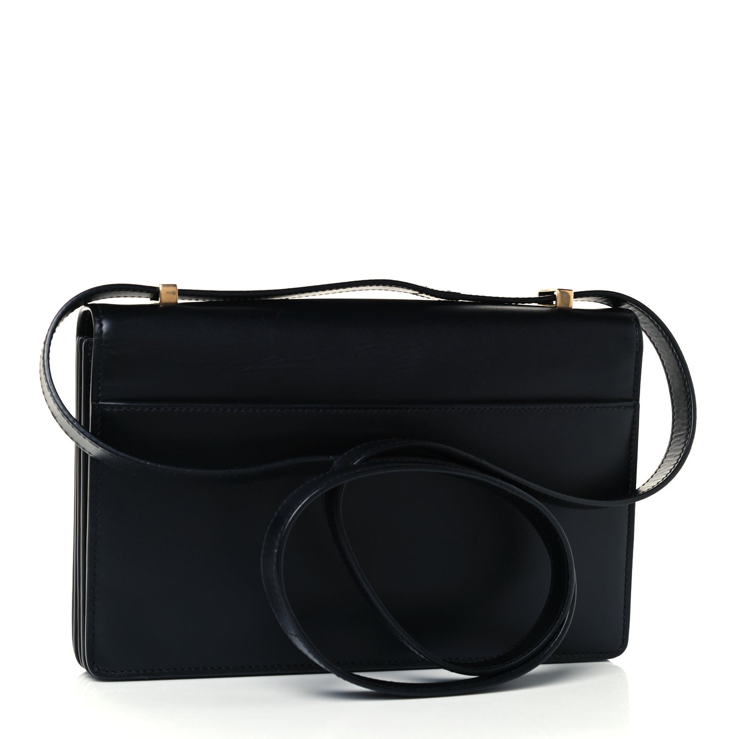 Smooth Calfskin Shoulder Bag Black