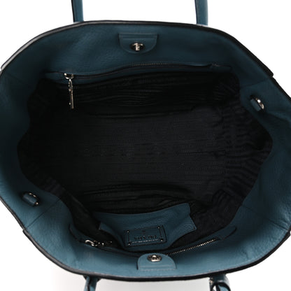 Prada Vitello Phenix Shopping Tote Marine 5 of 12