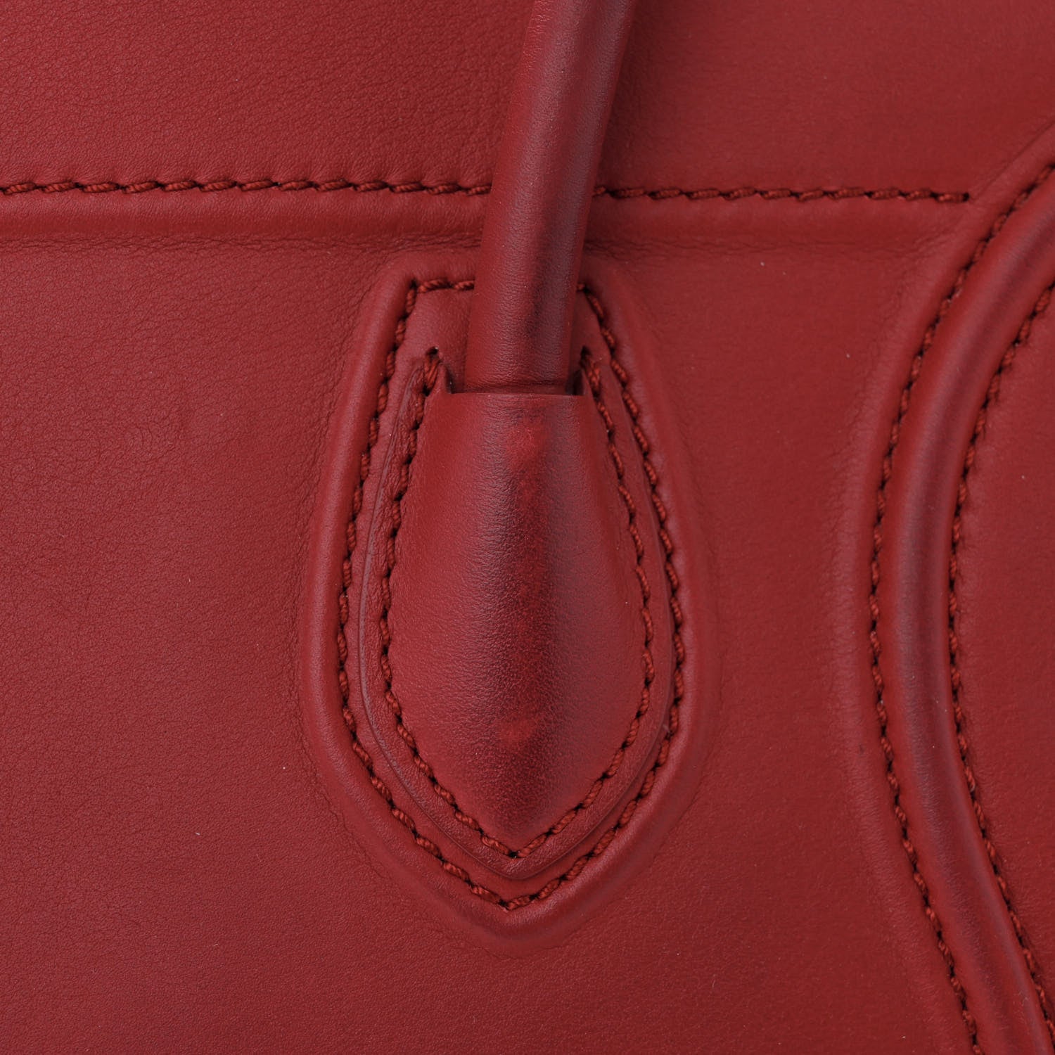 Celine Supple Calfskin Medium Phantom Luggage Red 12 of 14