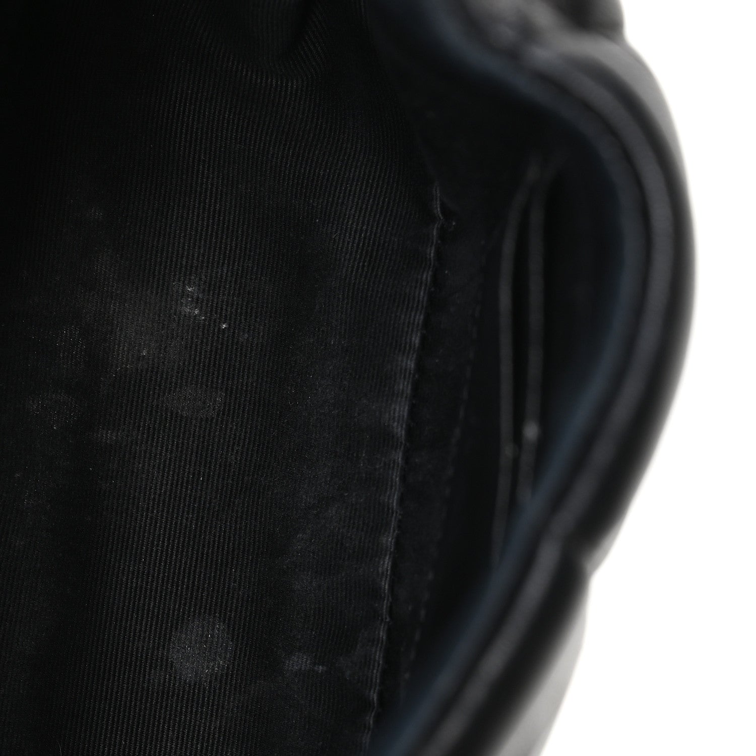 Saint Laurent Lambskin Quilted Toy Loulou Puffer Monogram Chain Satchel Black 5 of 11