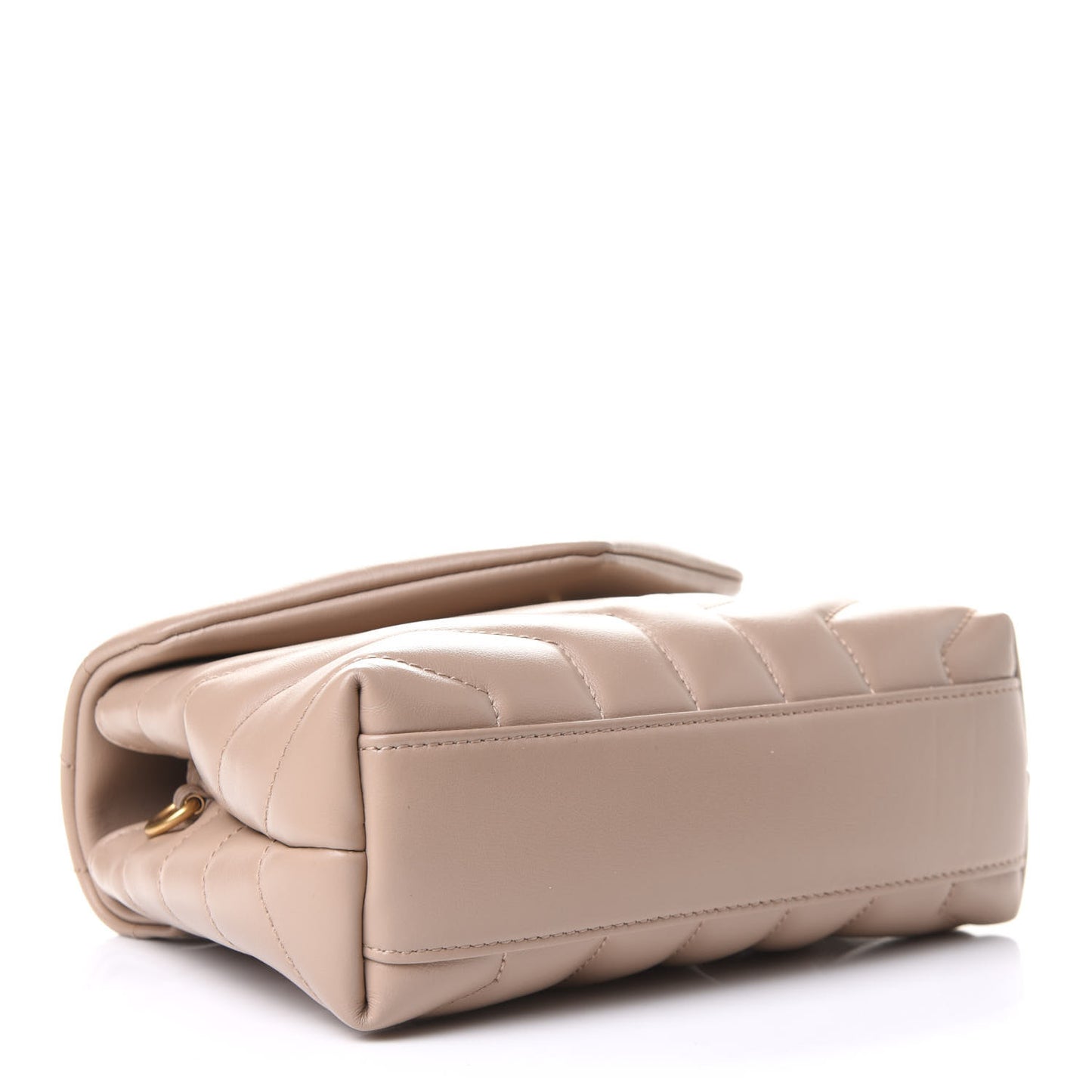 Calfskin Y Quilted Monogram Toy Loulou Crossbody Bag Dark Beige