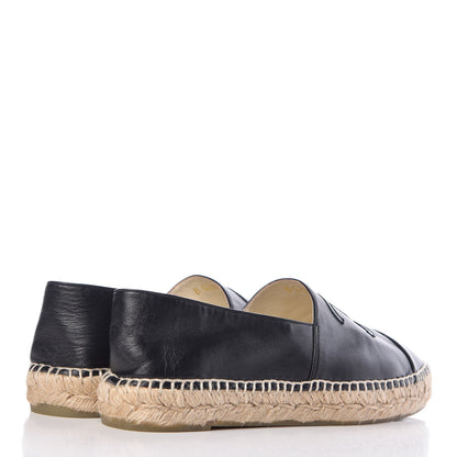 Chanel Lambskin CC Espadrilles 40 Black 4 of 10
