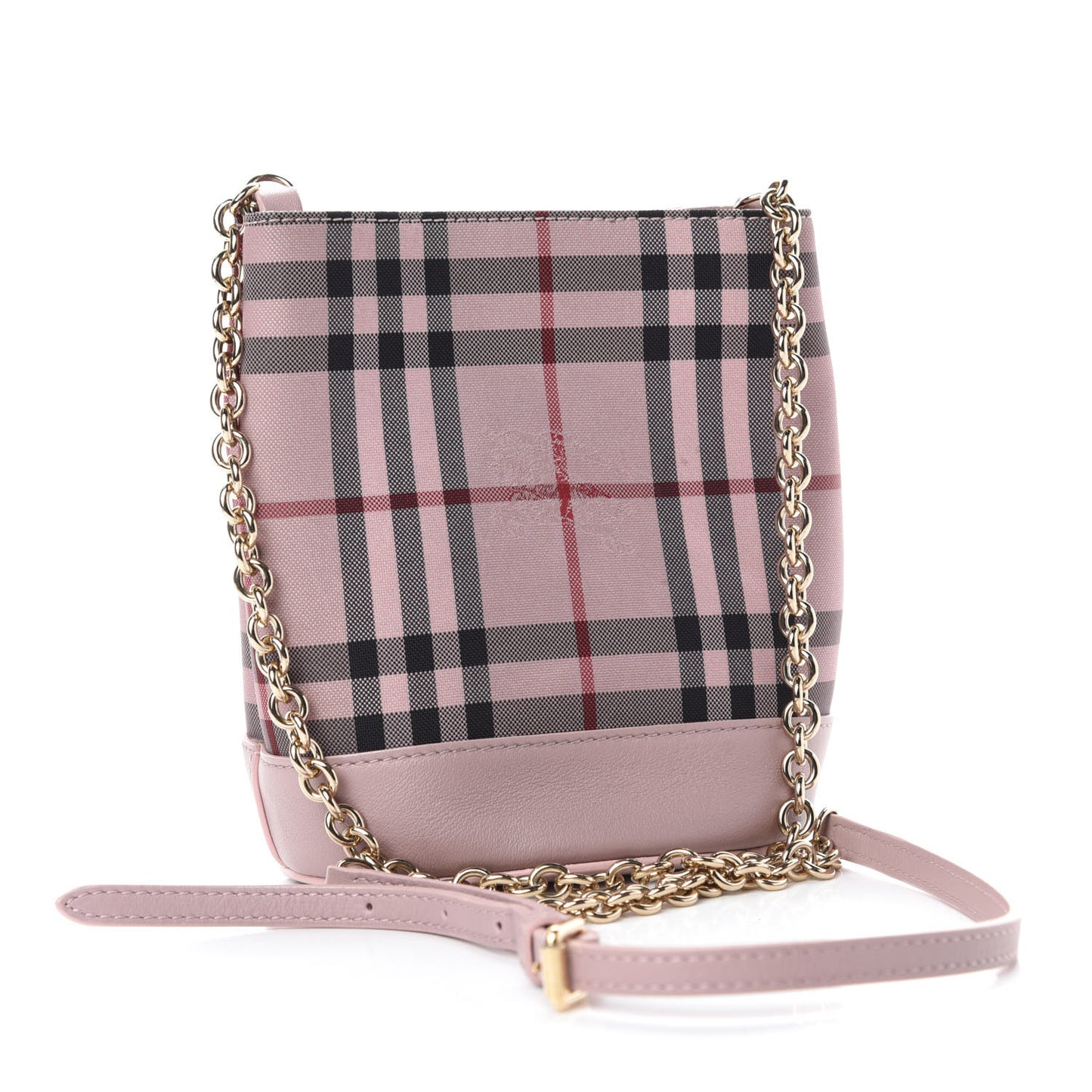 Overdyed Canvas Horseferry Check Baby Bucket Bag Pale Orchid