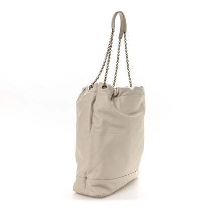 Saint Laurent Lambskin Matelasse Monogram Large Jamie 4.3 Pochon Blanc Vintage 4 of 12