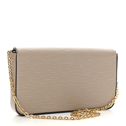 Louis Vuitton Epi Felicie Pochette Chain Wallet Galet 4 of 11