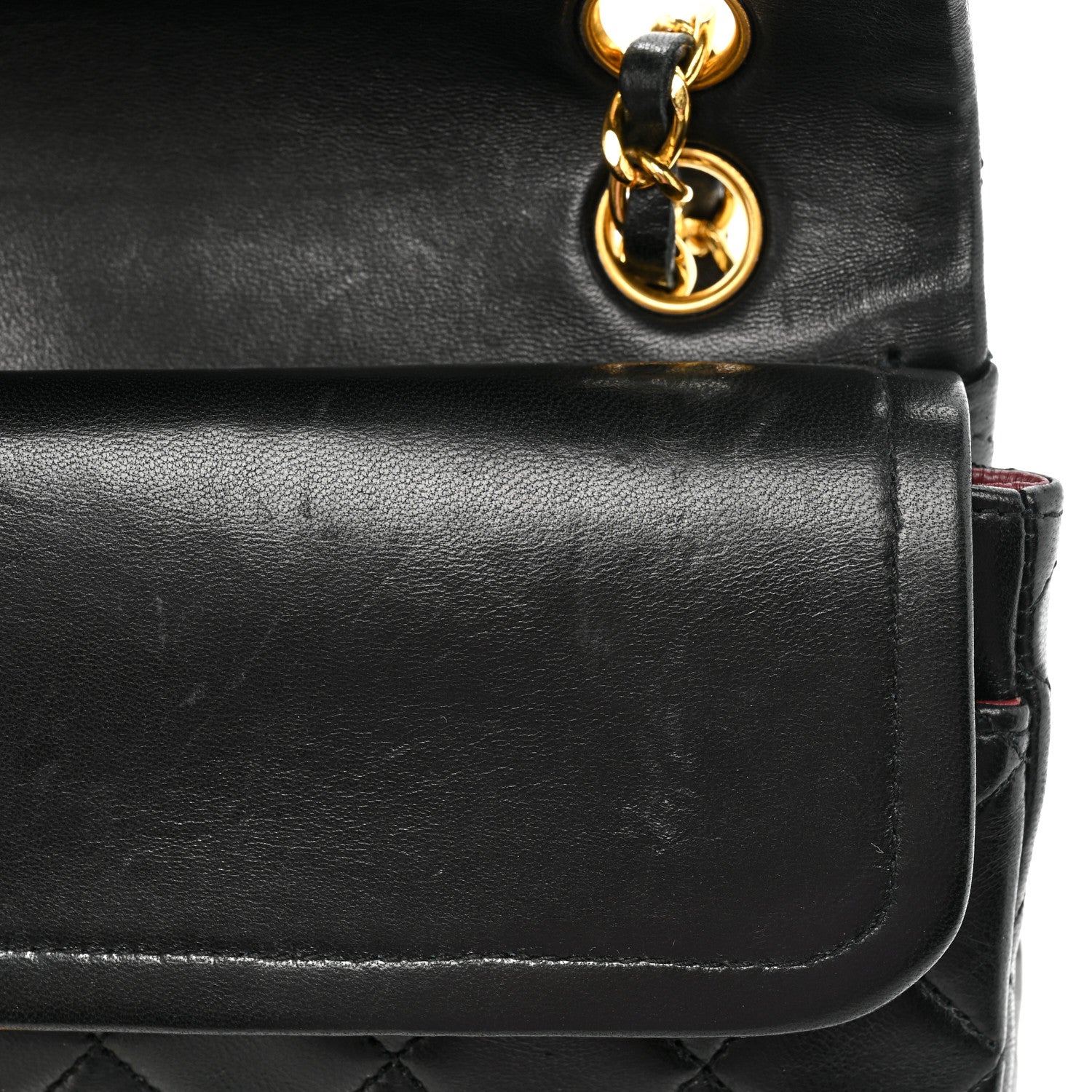 Chanel Lambskin Quilted Small Double Flap Black 11 of 18